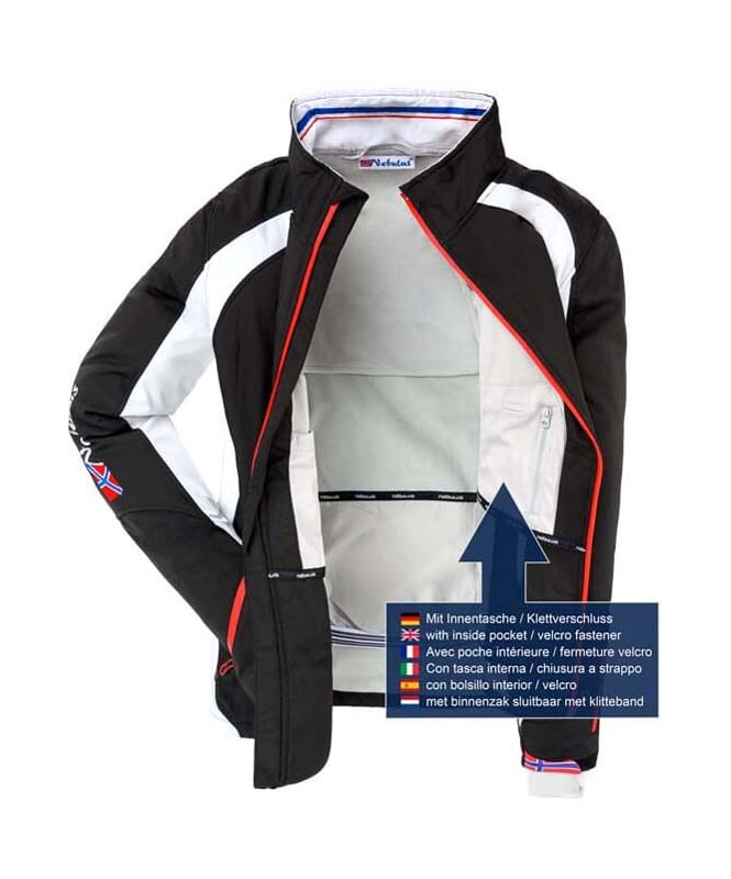 Softshell Ski Jacket VIGGO Men schwarz-weiß