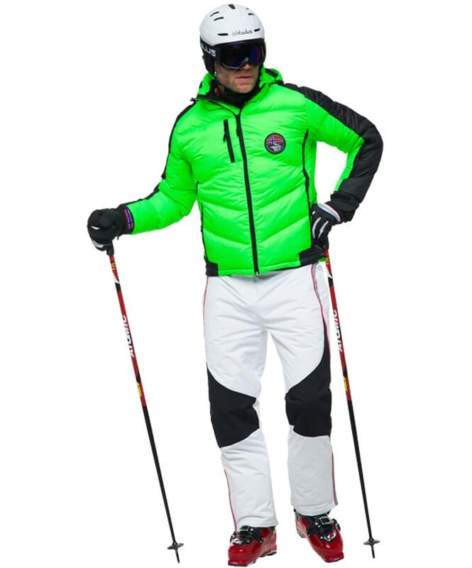 Chaqueta de esquí SKIBRÖK Hombres green flash