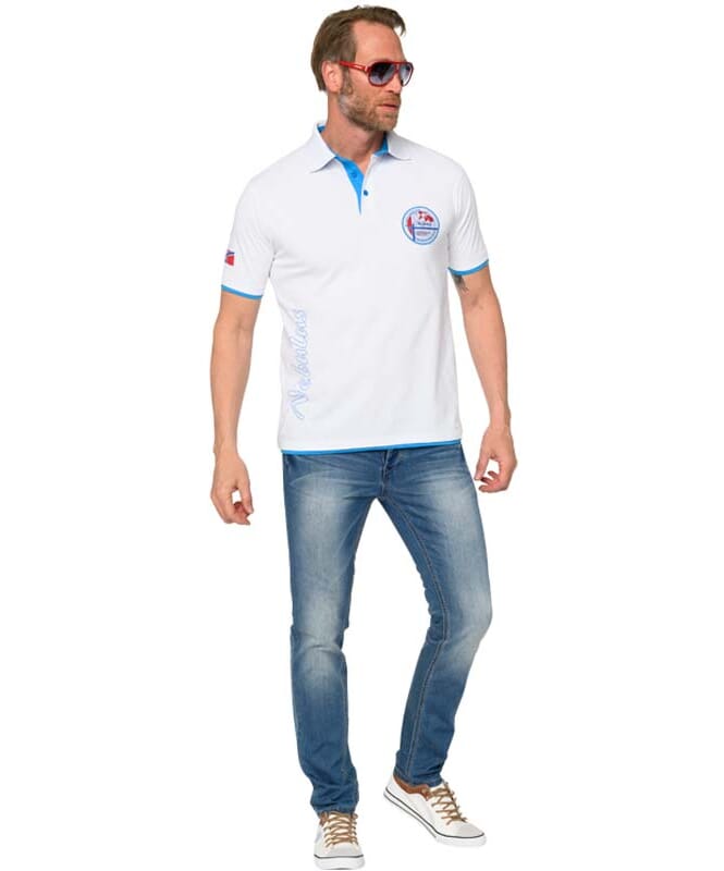 Shirt polo SHIP Homme weiß-malibu