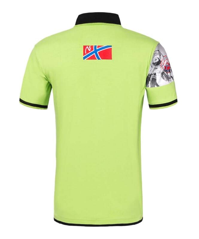 Shirt polo PARAS Homme limegreen-blac