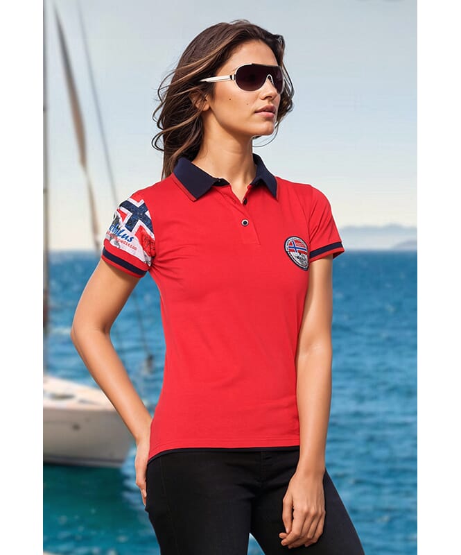 Shirt Polo PARAS Femme rot-navy