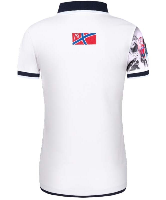 Camiseta Polo PARAS Mujeres weiß-navy