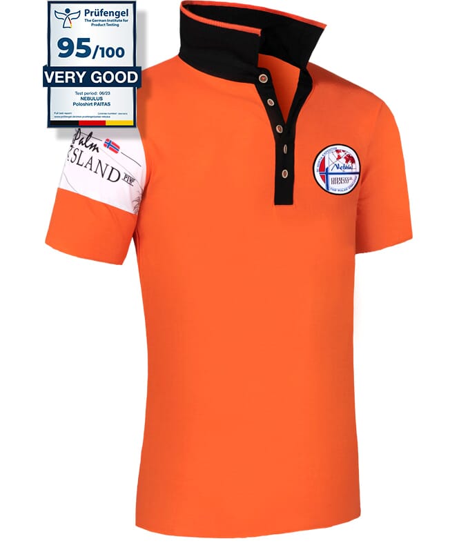 Shirt polo PAITAS Homme orange