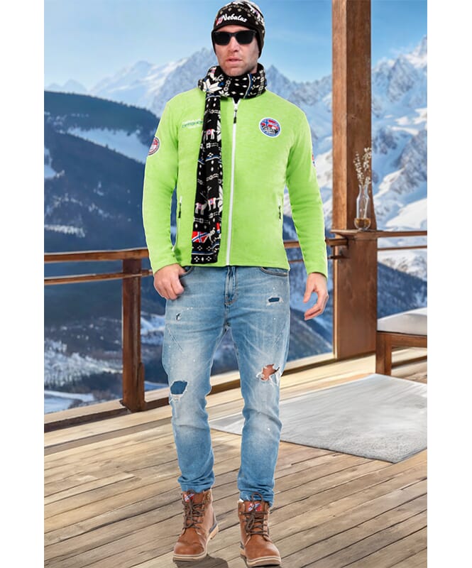 Veste polaire OFFBACK Homme lime