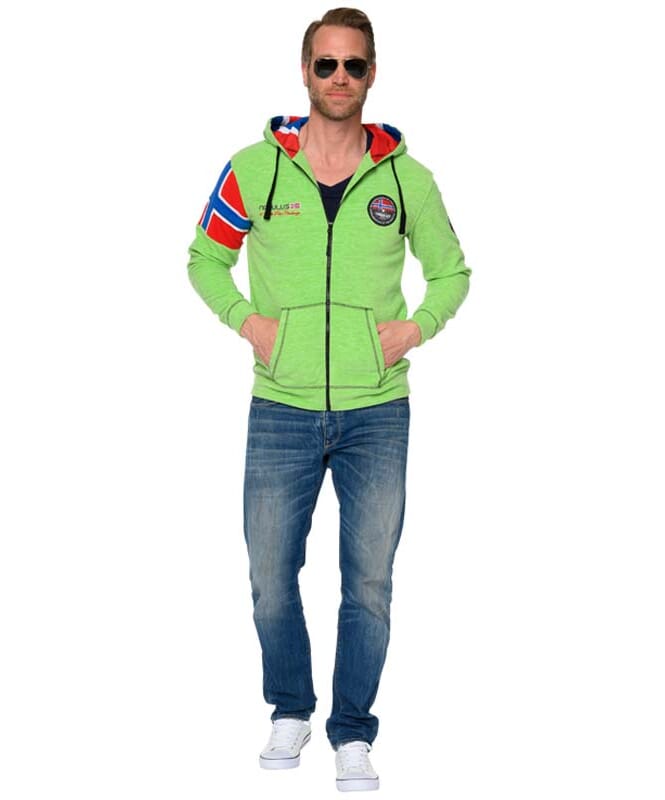 Giacca in pile SEARCHER Uomo lime_green-mel