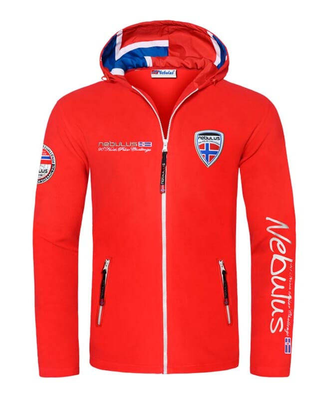 Fleece jas SCHWEDEN Heren rot