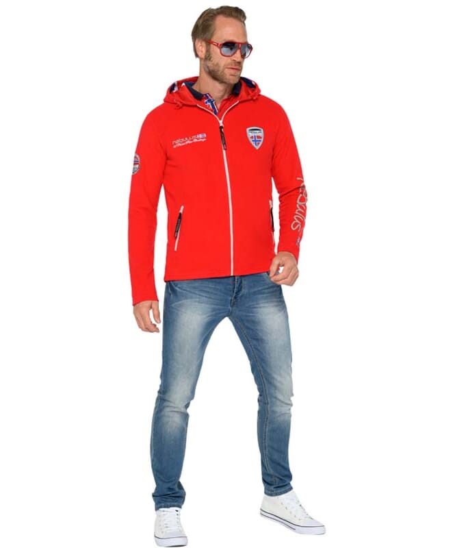 Fleece jas SCHWEDEN Heren rot