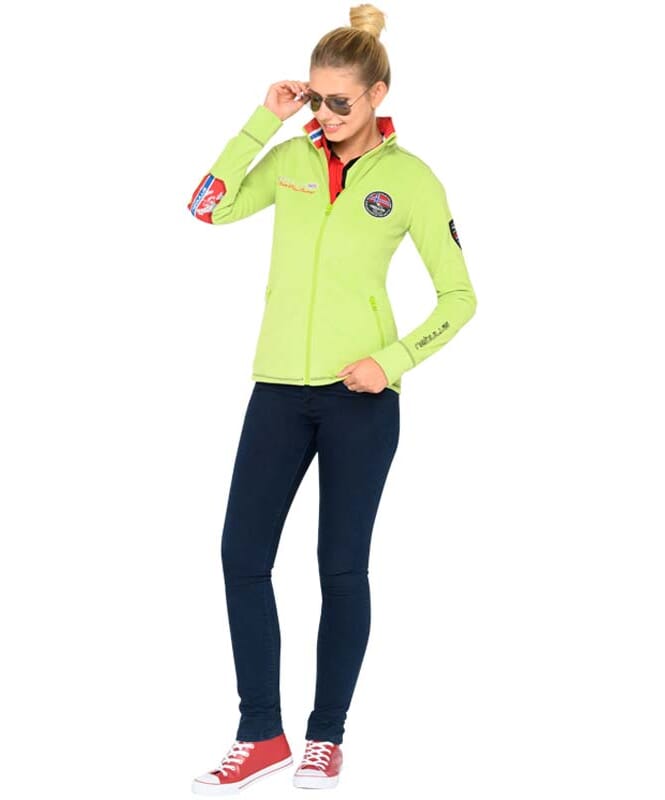 Fleece Jacket EXPLORE Women lime green