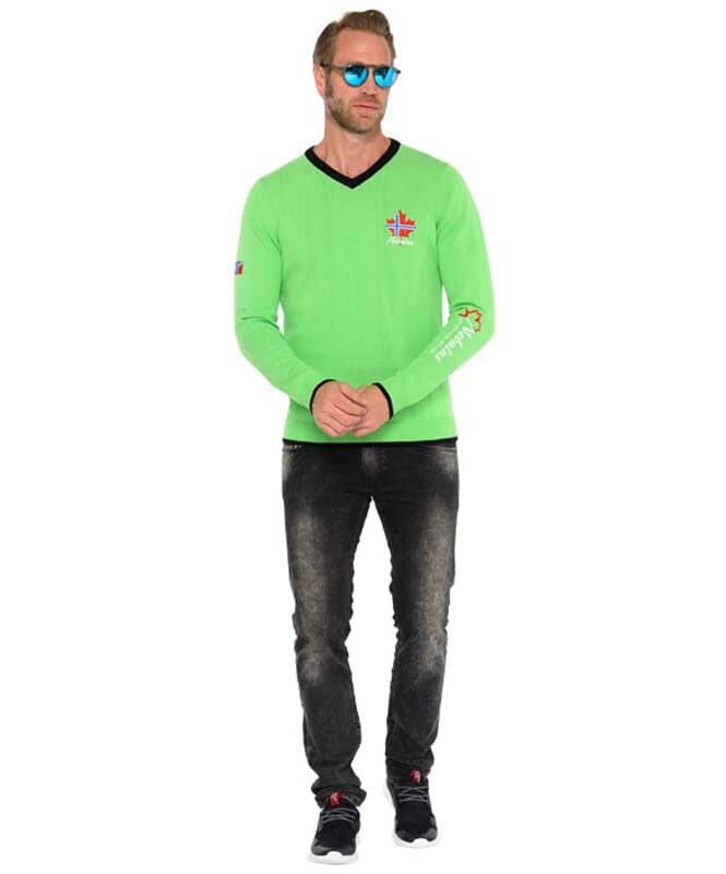 Pullover FENRIS Men lime-schwarz