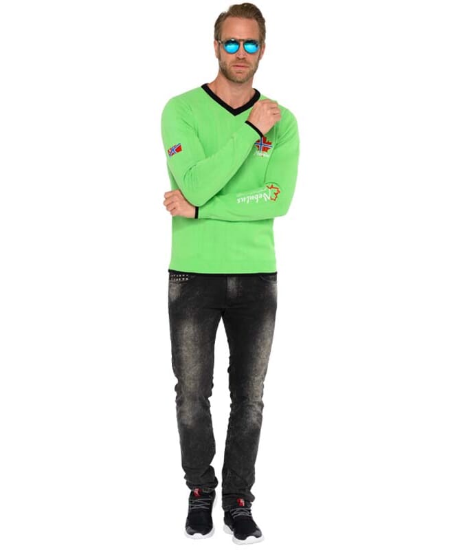 Pull-over FENRIS Homme lime-schwarz