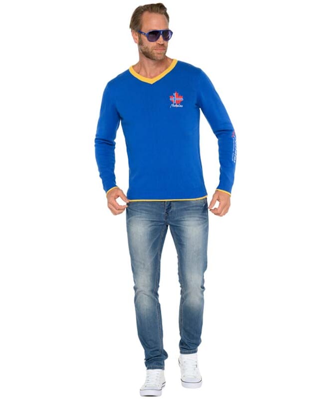 Pullover FENRIS Men kobalt-gelb