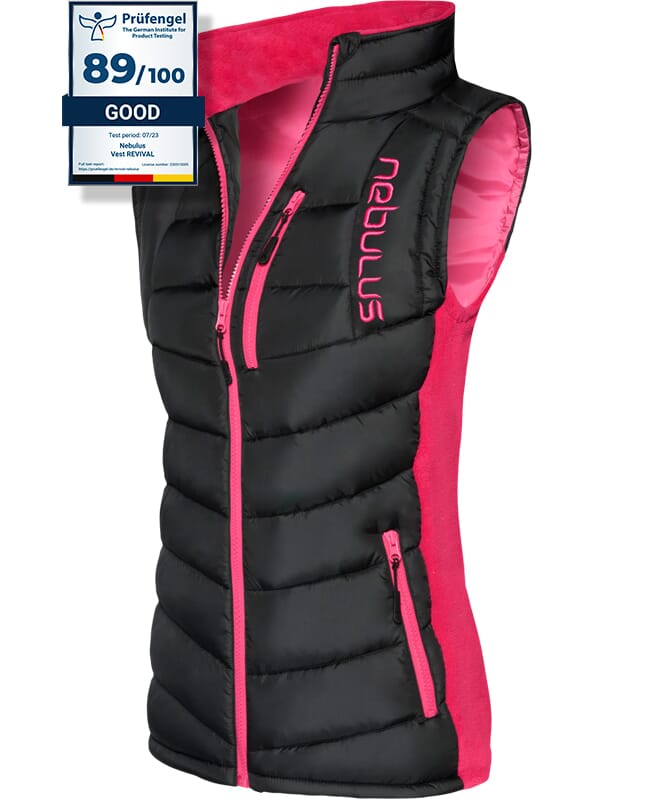 Vest REVIVAL Dames schwarz - pink