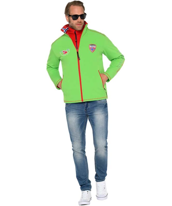 Giacca invernale in softshell BURNER Uomo lime