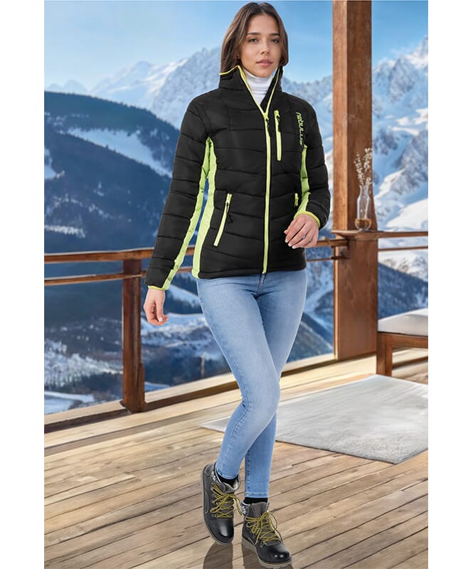 Giacca invernale GRAFFITY Donna schwarz-lime_gr