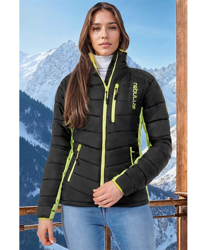 Winterjacke GRAFFITY Damen schwarz-lime_gr