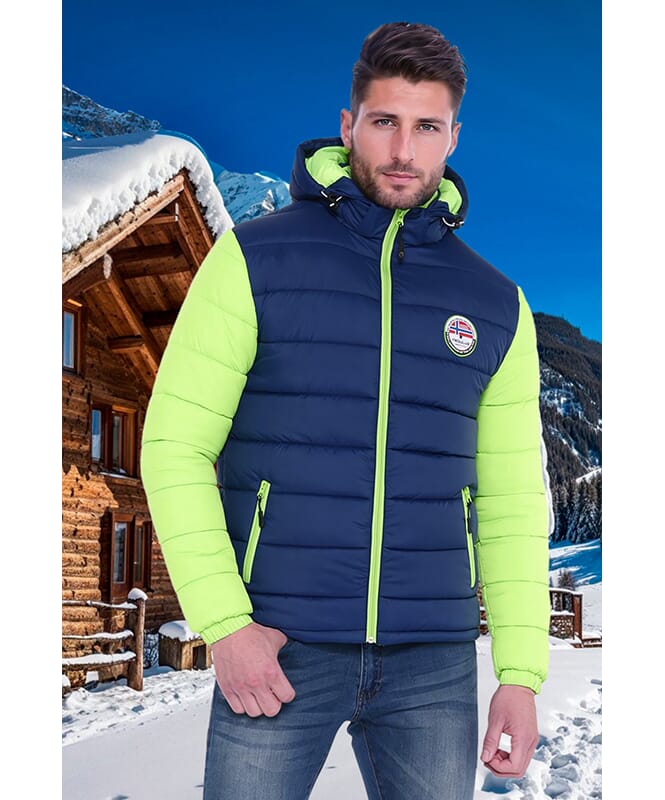 Winter Jacket UNIMAK Men navy - green_f