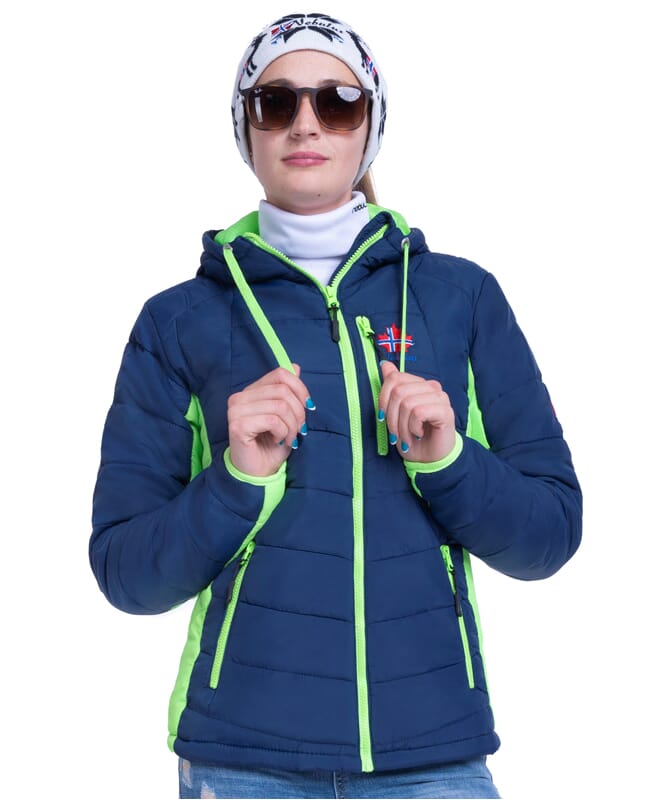 Winter Jacket MERIK Women navy-lime
