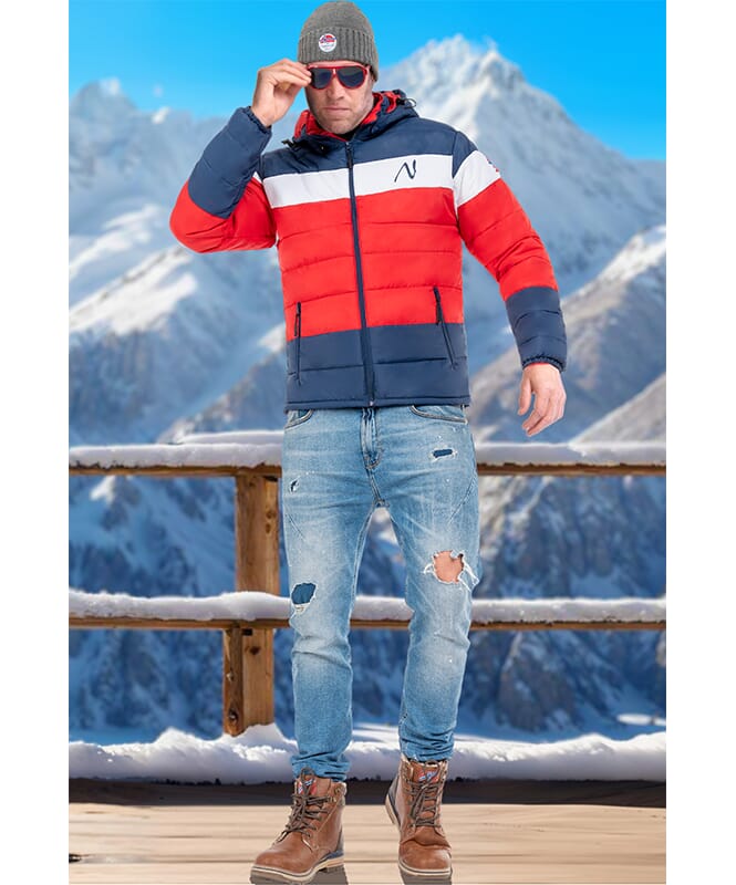 Winter Jacket MIXUP Men rot-blau