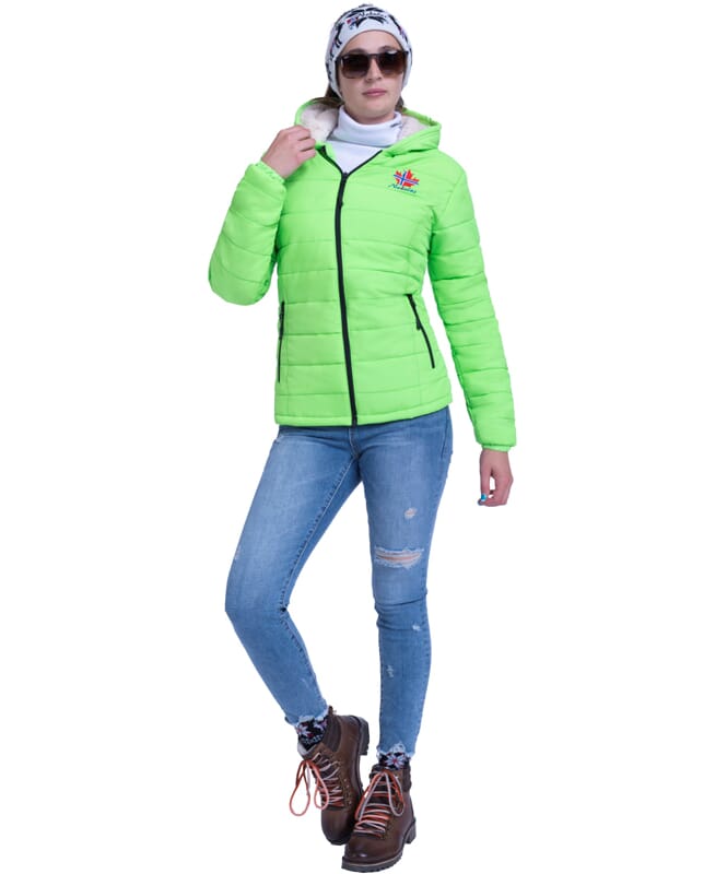 Winter Jacket GLOWFUR Women lime