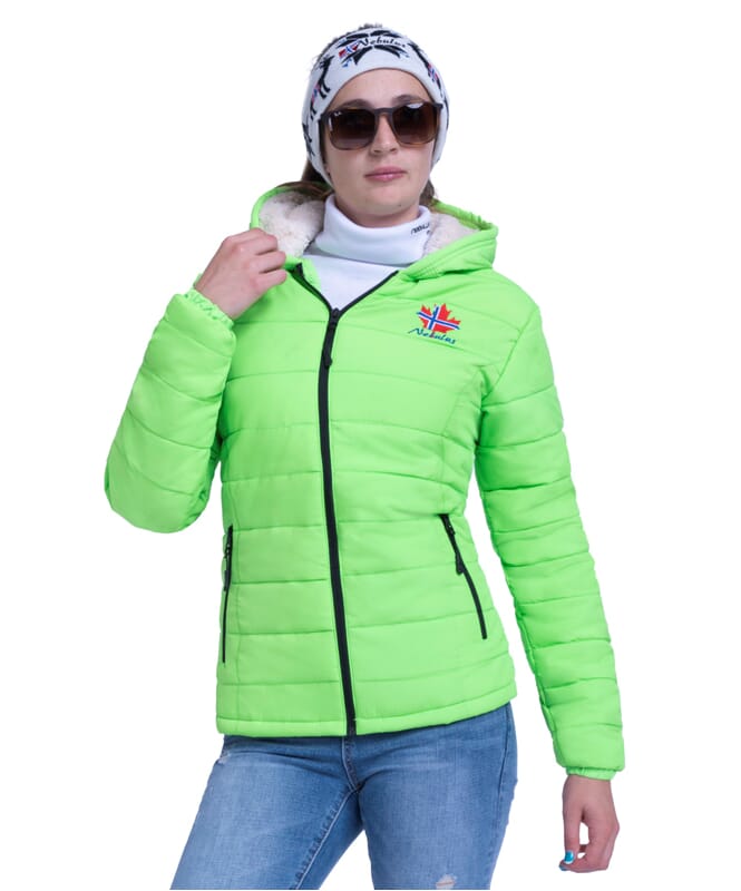 Winter Jacket GLOWFUR Women lime