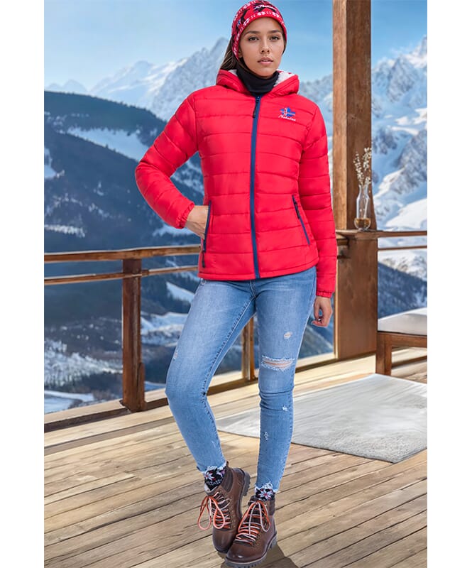 Winter Jacket GLOWFUR B Stock Women rot