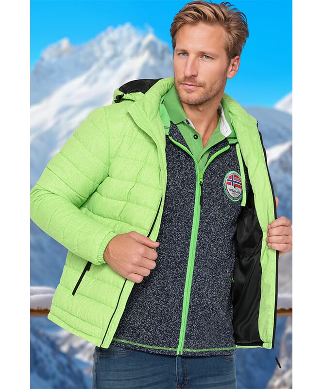 Veste d&#39;hiver COLORS Homme limettengrün