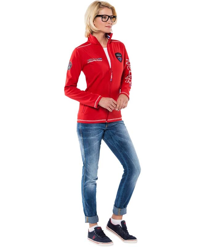 Giacca in softshell STYLER Donna rot