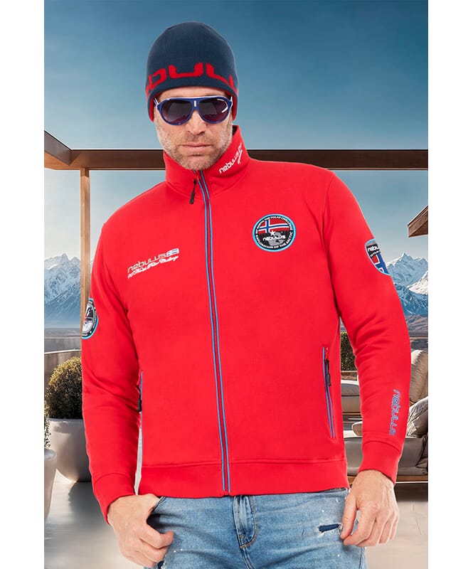 Sudadera con cremallera COMEBACK Hombres rot