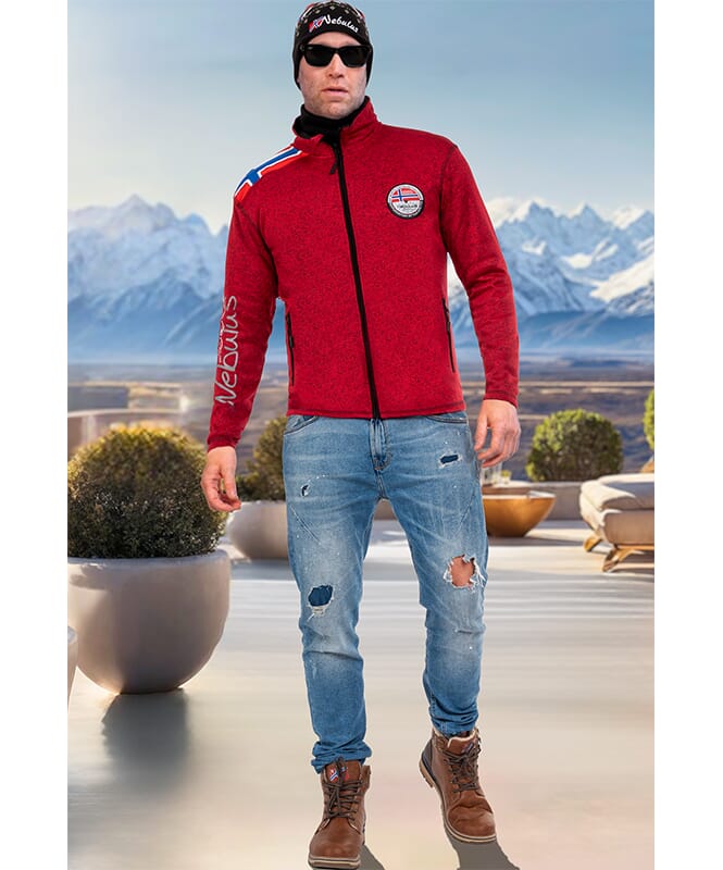 Veste polaire NORKY Homme rot meliert