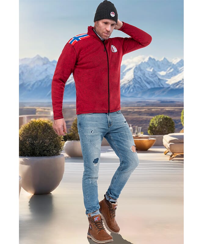 Veste polaire NORSKY Homme rot meliert