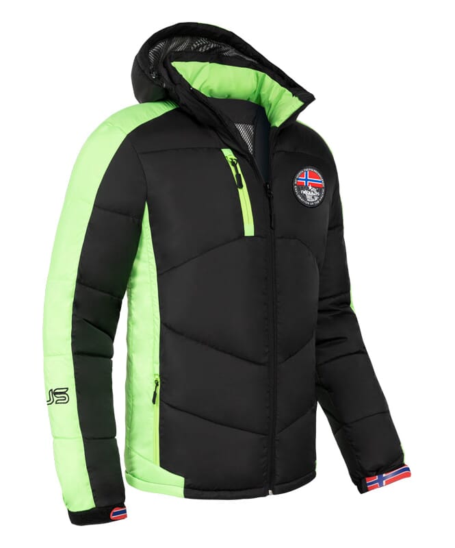 Ski jacket HILL Men schwarz-lime