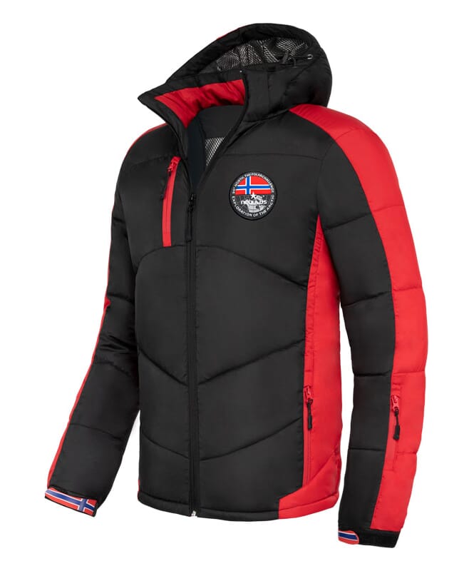 Ski jacket HILL Men schwarz-rot