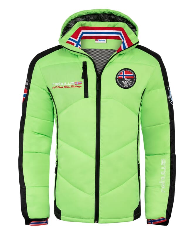 Ski jacket FORCE Men schwarz-lime