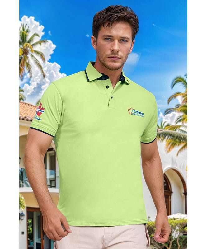 Camiseta polo JANDER Hombres lime