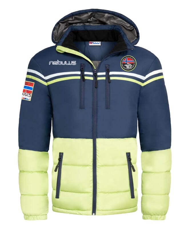 Ski Jacket BLOCKY Men navy-lime