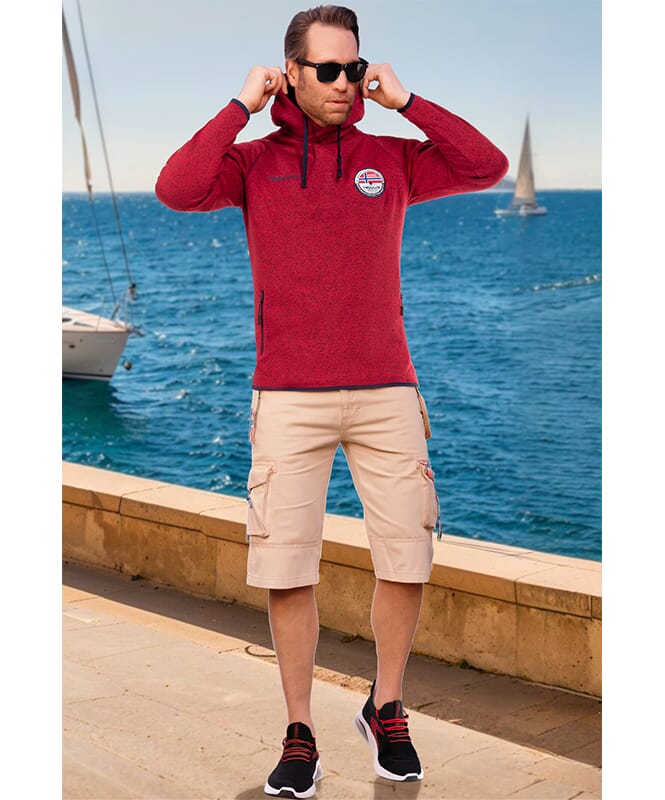 Pull à capuche polaire MILL Homme rot