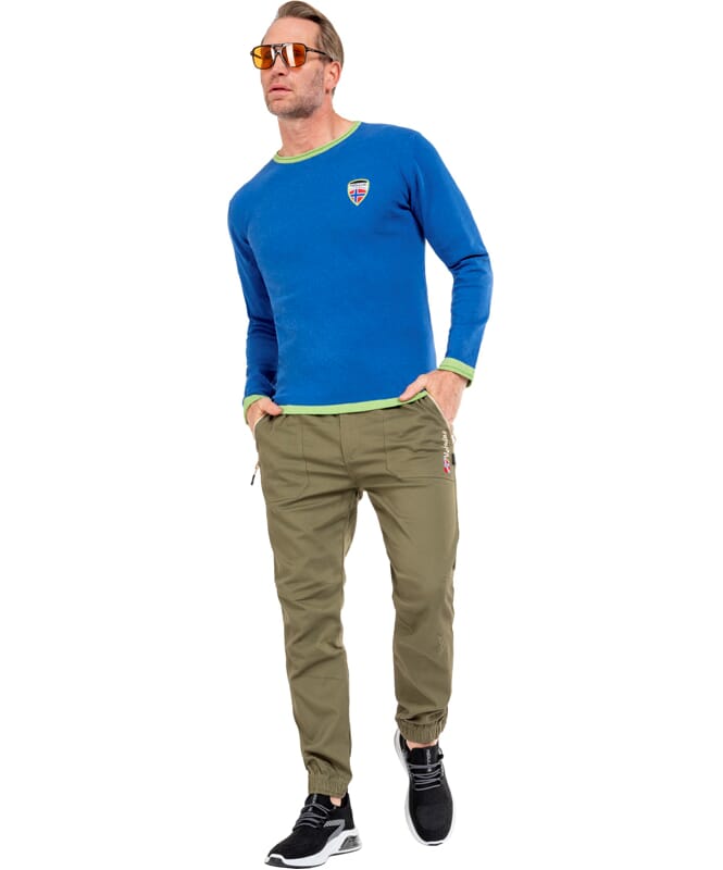 Pullover CEM Men hellblau-lime