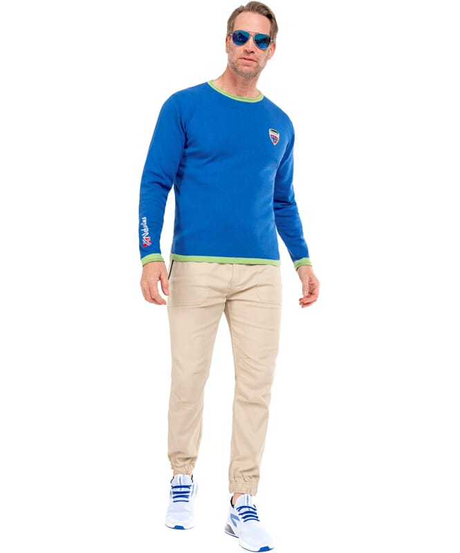 Pullover CEM Men hellblau-lime