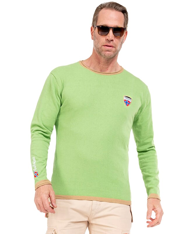 Maglione CEM Uomo grün-beige