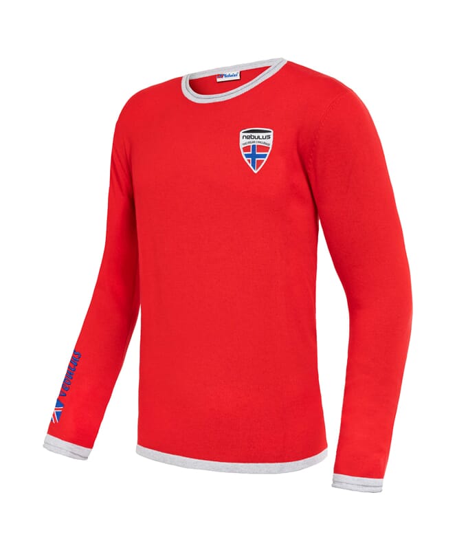 Jersey de punto CEM Hombres rot-grau