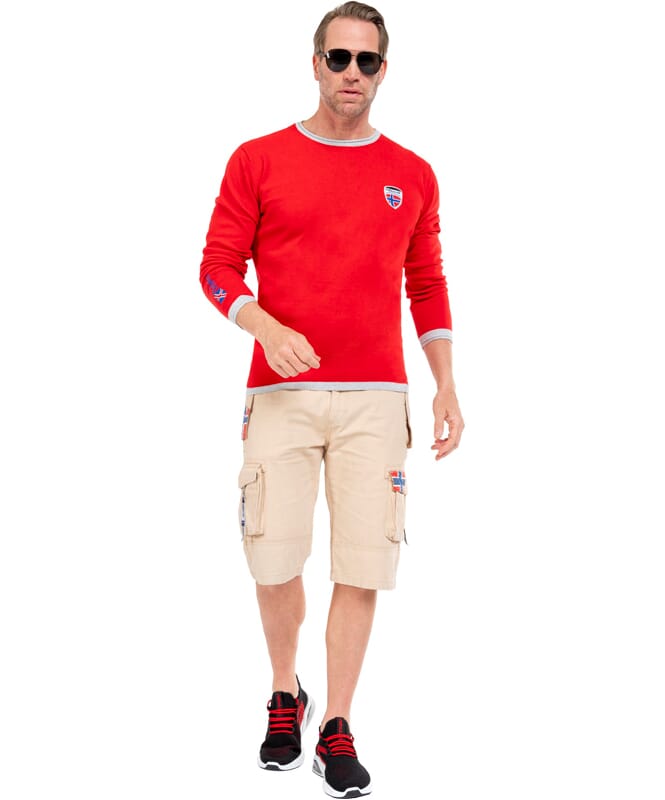 Maglione CEM Uomo rot-grau