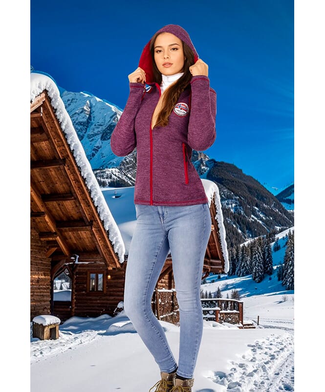 Chaqueta de tejido polar NORSKA Mujeres purple