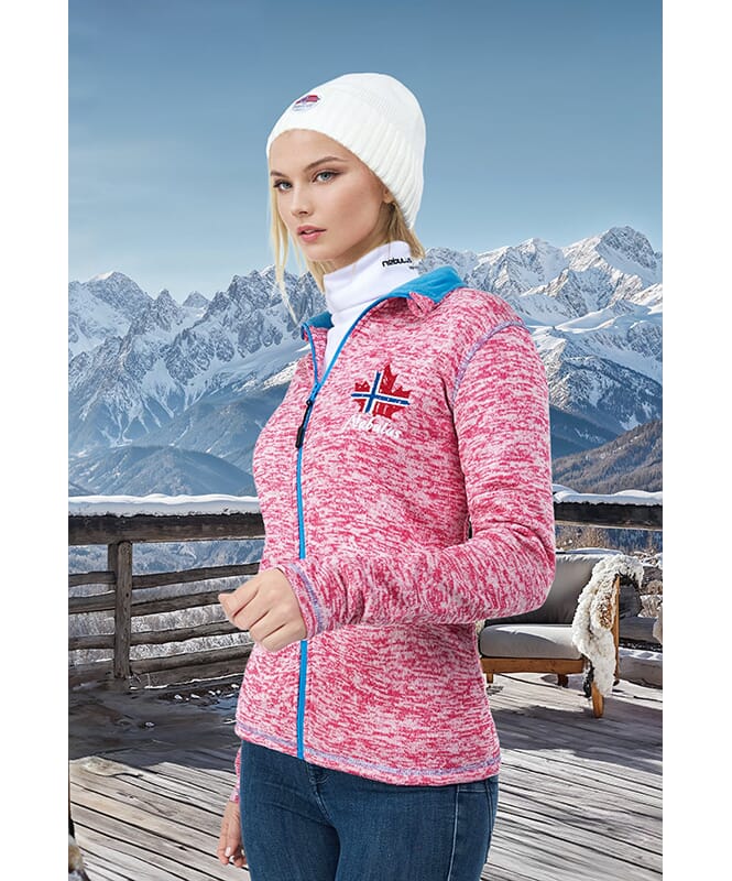 Fleece Jacket CHIOS Women pink-malibu