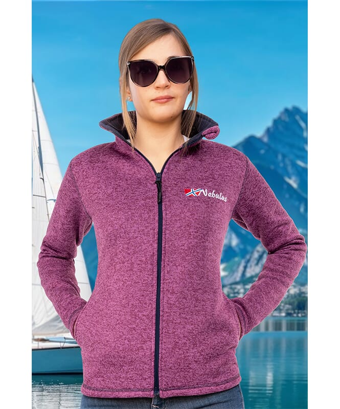 Fleece Jacket TANNA Women purple-navy