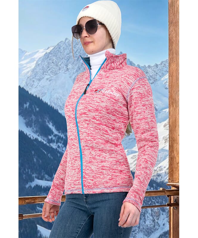 Fleece Jas TANNA Dames pink-malibu