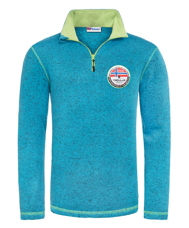 Fleece jumper JIMI Men türkis-lime