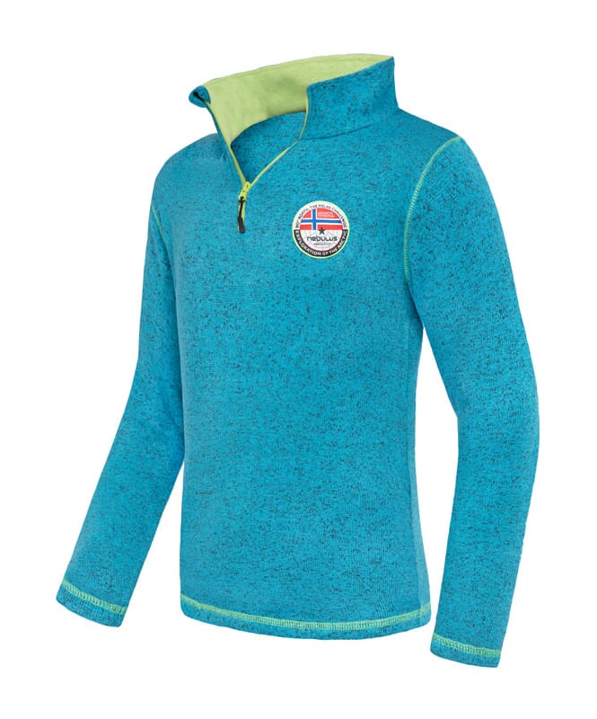 Fleece jumper JIMI Men türkis-lime