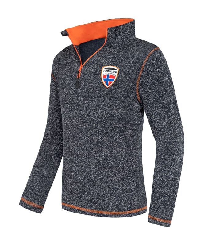 Pull en polaire KYLE Homme navy-orange