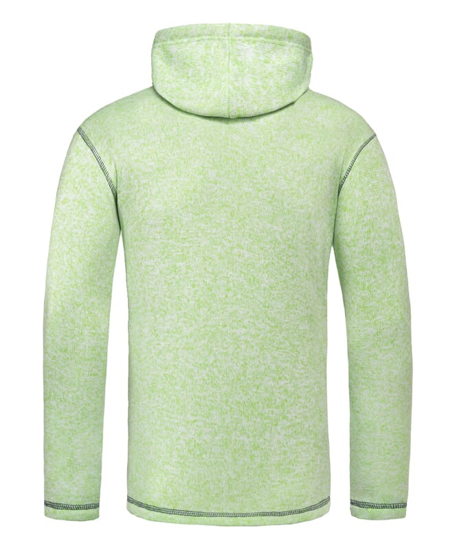 Pull à capuche polaire JAKE Homme lime-navy