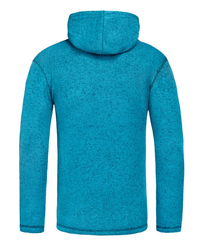 Sudadera con capucha de tejido JAKE Hombres türkis-schwarz